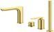 Смеситель для ванны KOHLMAN EXPERIENCE BRUSHED GOLD на борт ванны * QB244EGDB фото 1