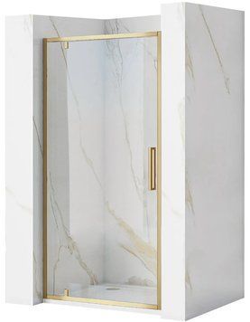 Душевая дверь REA RAPID SWING 100 BRUSHED GOLD REA-K2503 фото
