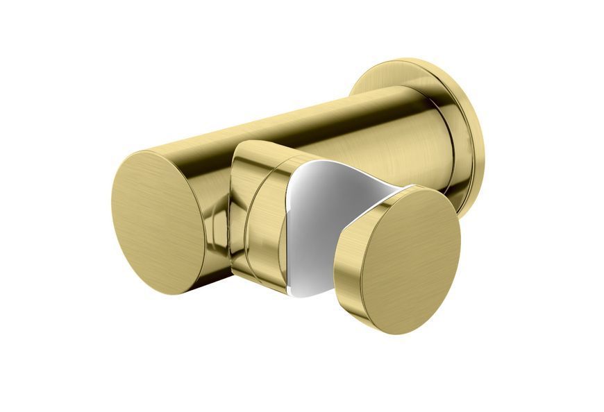 Змішувач для ванни та душу KOHLMAN EXPERIENCE BRUSHED GOLD настінний з виливом KPL-QW110EGDB фото