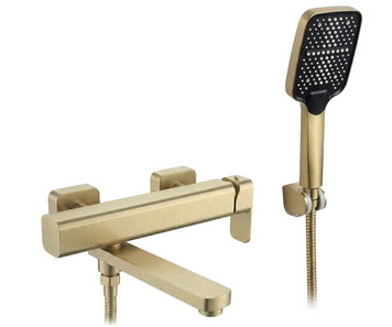 Смеситель для ванны REA ARLO BRUSHED GOLD с изливом REA-B0979 фото
