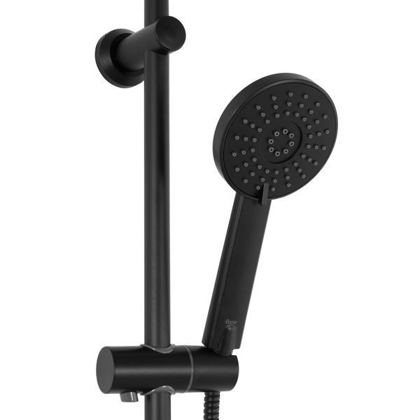 Душовий гарнітур REA BLISS BLACK чорний з термостатом * REA-P8804 фото