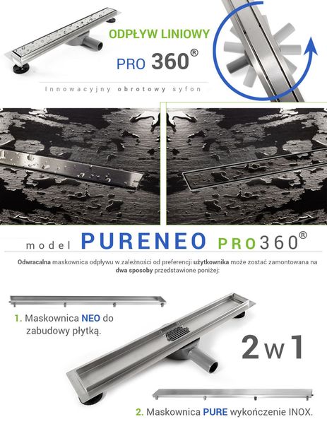 Трап для душа REA PURE NEO PRO 80 см REA-G0902 фото