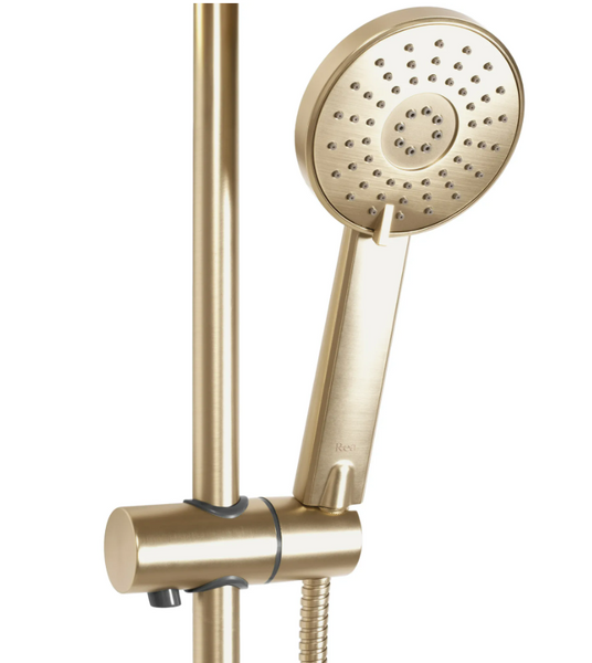 Душовий гарнітур REA BLISS BRUSHED GOLD із термостатом REA-P8413 фото