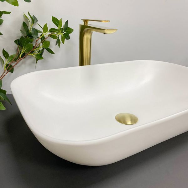 Умывальник (раковина) VBI AVEZZANO WHITE MATT накладной VBI-014400 фото