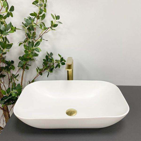 Умывальник (раковина) VBI AVEZZANO WHITE MATT накладной VBI-014400 фото