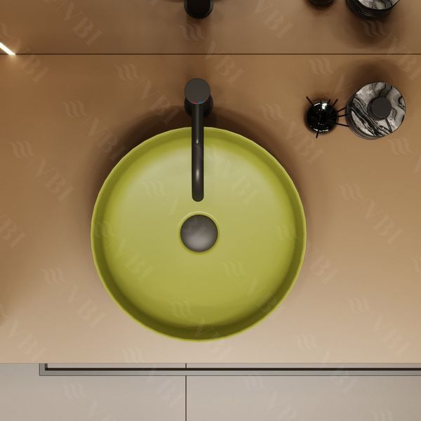 Умивальник (раковина) VBI PRATO OLIVE MATT накладний VBI-011402 фото