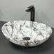 Умывальник (раковина) VBI PARMA STATUARIO BLACK VEINS GLOSSY накладной VBI-011009 фото 2