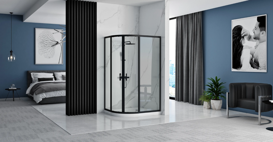 Душевая кабина REA LOOK 80х100 BLACK REA-K7900 фото