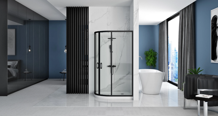 Душевая кабина REA LOOK 80х100 BLACK REA-K7900 фото