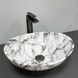 Умывальник (раковина) VBI PARMA STATUARIO GREY VEINS GLOSSY накладной VBI-011010 фото 3