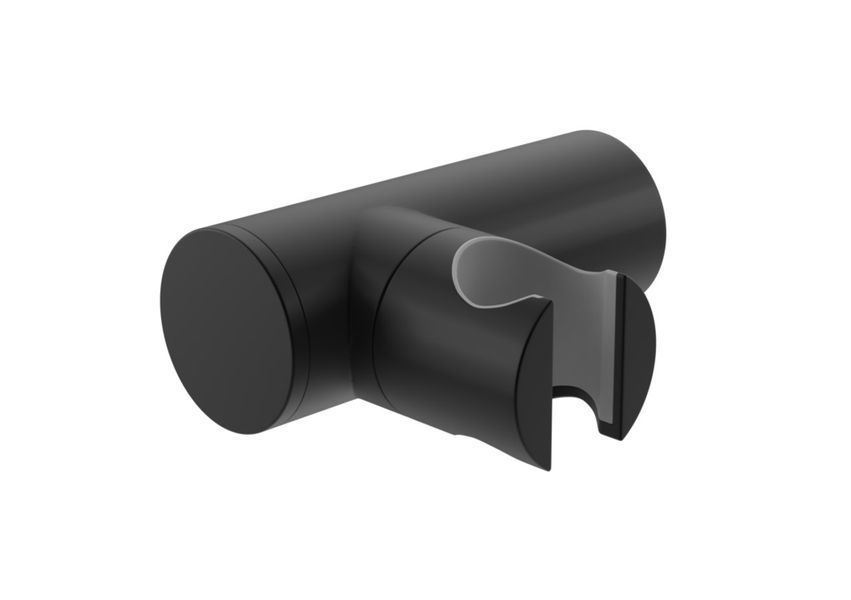 Змішувач для ванни та душу KOHLMAN EXPERIENCE BLACK MATT настінний без виливу KPL-QW120EB фото