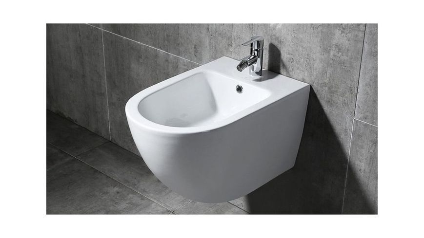 Подвесное биде REA CARLO MINI WHITE белый REA-C2276 фото