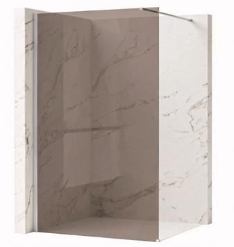 Душевая стенка REA FLEXI 80 BROWN CHROME KPL-K99075 фото