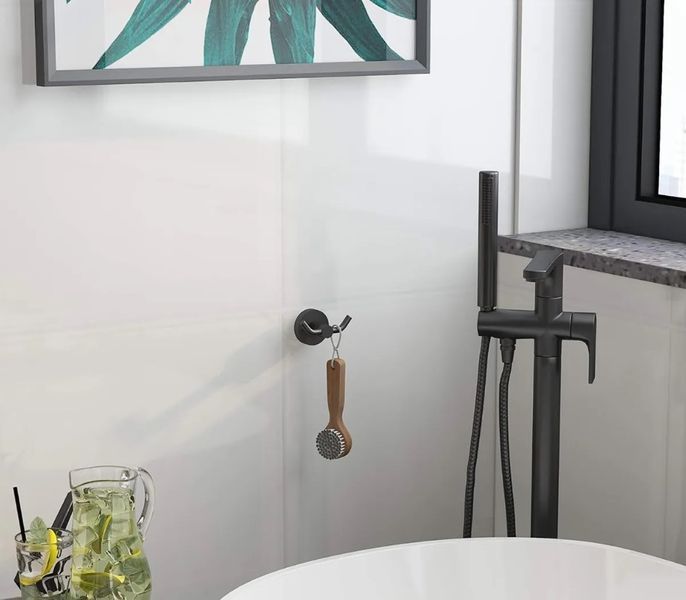 Гачок для рушників REA 332914A MIST 02 BLACK REA-06901 фото