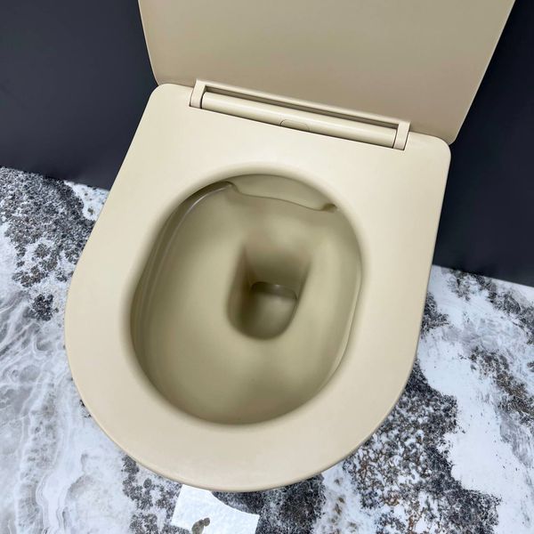 Подвесной унитаз VBI VULCANO BEIGE MATT VBI-020408 фото