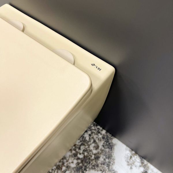 Подвесной унитаз VBI VULCANO BEIGE MATT VBI-020408 фото