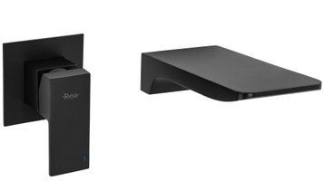 Смеситель для раковины (умывальника) REA MASON BLACK + BOX скрытого монтажа REA-B0690 фото