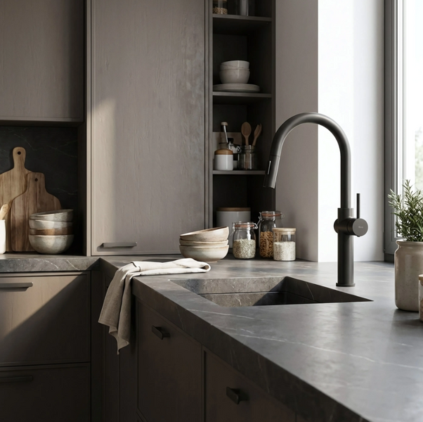 Змішувач для кухні REA FRESH HIGH BLACK REA-B7200 фото
