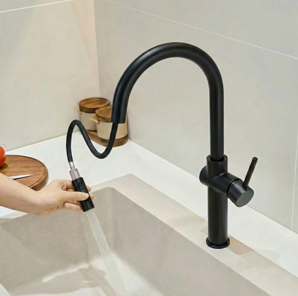 Змішувач для кухні REA FRESH HIGH BLACK REA-B7200 фото
