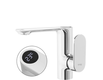 Смеситель для раковины (умывальника) REA MILS LCD CHROME хром низкий * REA-B2000 фото