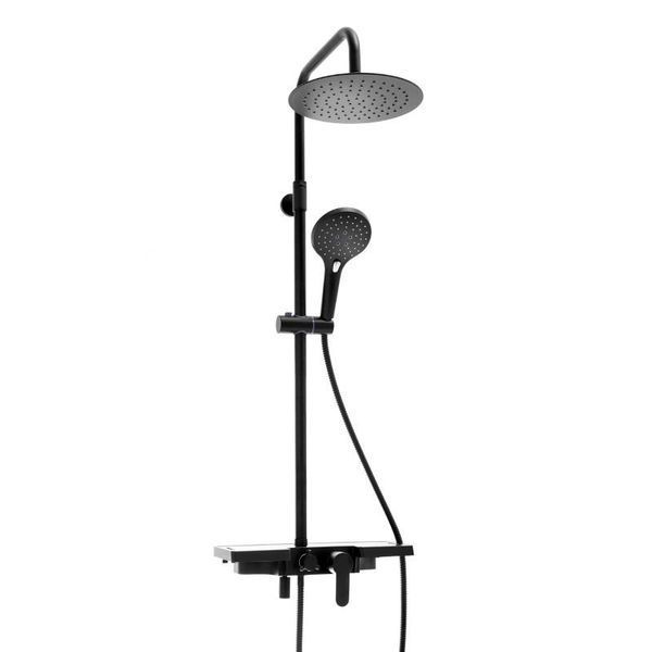 Душовий гарнітур YOKA SABA 25 BLACK з виливом * BP.SABA25-BLK фото