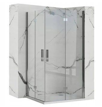 Душевая кабина REA MOLIER 2 90x100 CHROME REA-K8539 + REA-K6371 фото