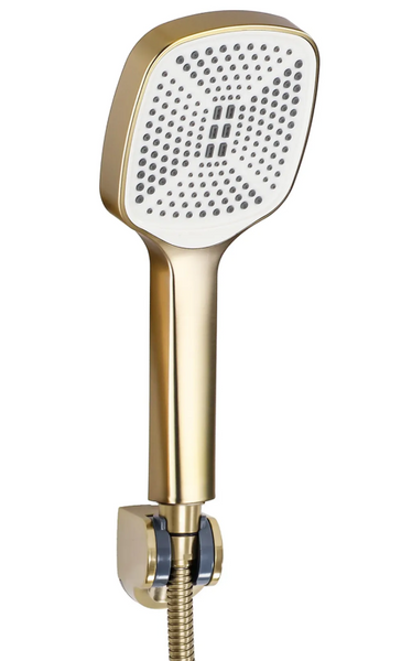 Змішувач для ванни і душу REA STORM BRUSHED GOLD настінний з виливом REA-B7963 фото
