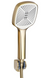Змішувач для ванни і душу REA STORM BRUSHED GOLD настінний з виливом REA-B7963 фото 3