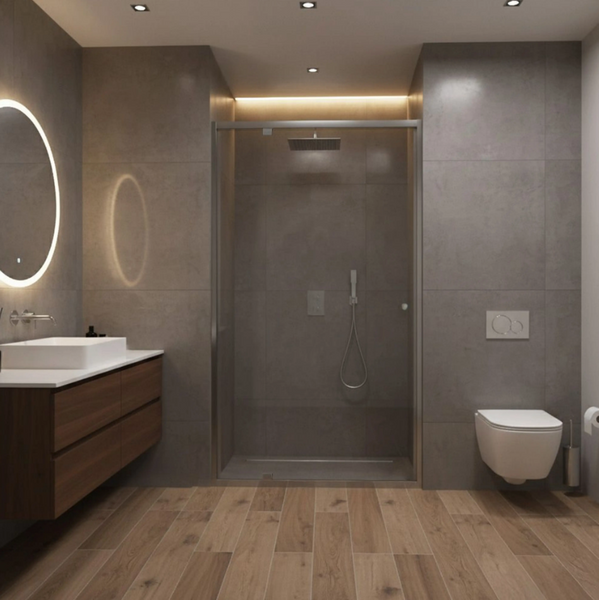 Душевая дверь REA PRIMO SWING 100 CHROME REA-K5057 фото