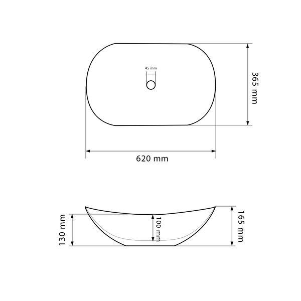Умывальник (раковина) VBI TURIN BLACK MATT накладной VBI-011502 фото