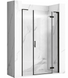Душевая дверь REA HUGO 110 BLACK распашная REA-K6606+REA-K6603 фото 1