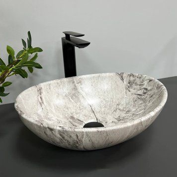 Умывальник (раковина) VBI PARMA STONE MATT накладной VBI-011005 фото