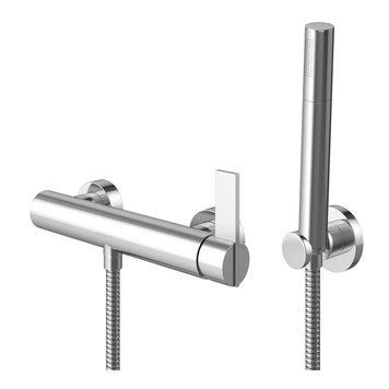 Смеситель для ванны и душа KOHLMAN DEXAME CHROME настенный без излива KPL-QW120D фото