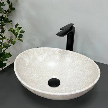 Умывальник (раковина) VBI PARMA LIGHT STONE MATT накладной VBI-011006 фото
