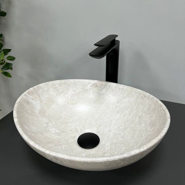 Умывальник (раковина) VBI PARMA LIGHT STONE MATT накладной VBI-011006 фото