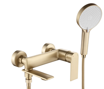 Смеситель для ванны REA VENETA BRUSHED GOLD с изливом REA-B3008 фото
