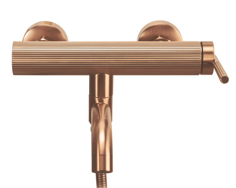 Змішувач для ванни і душу REA ARGON BRUSHED COPPER з виливом REA-B2091 фото